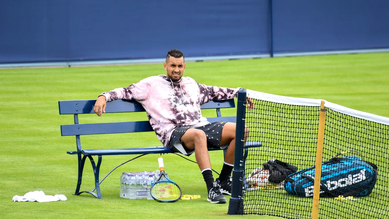 Fever-Tree Championships - Day Four London TENNIS shot forehand backhand queens atp tournament championships lawn GRASS sports 