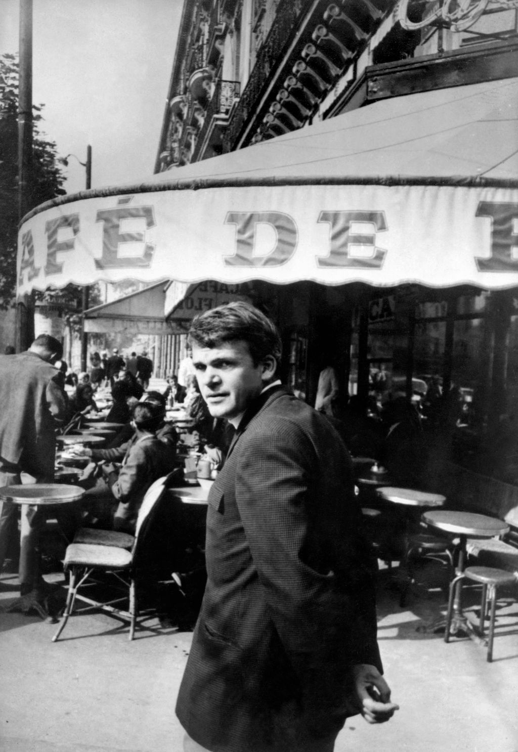 Milan Kundera élete képekben,  cseh regényíró, drámaíró, költő, esszéista, 2023 