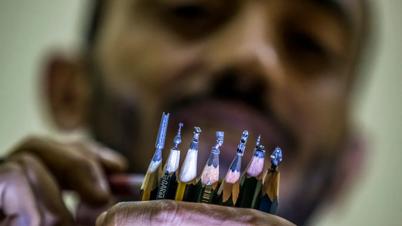Ceruzahegyekből készít miniatűr alkotásokat az egyiptomi művész, galéria, 2021 