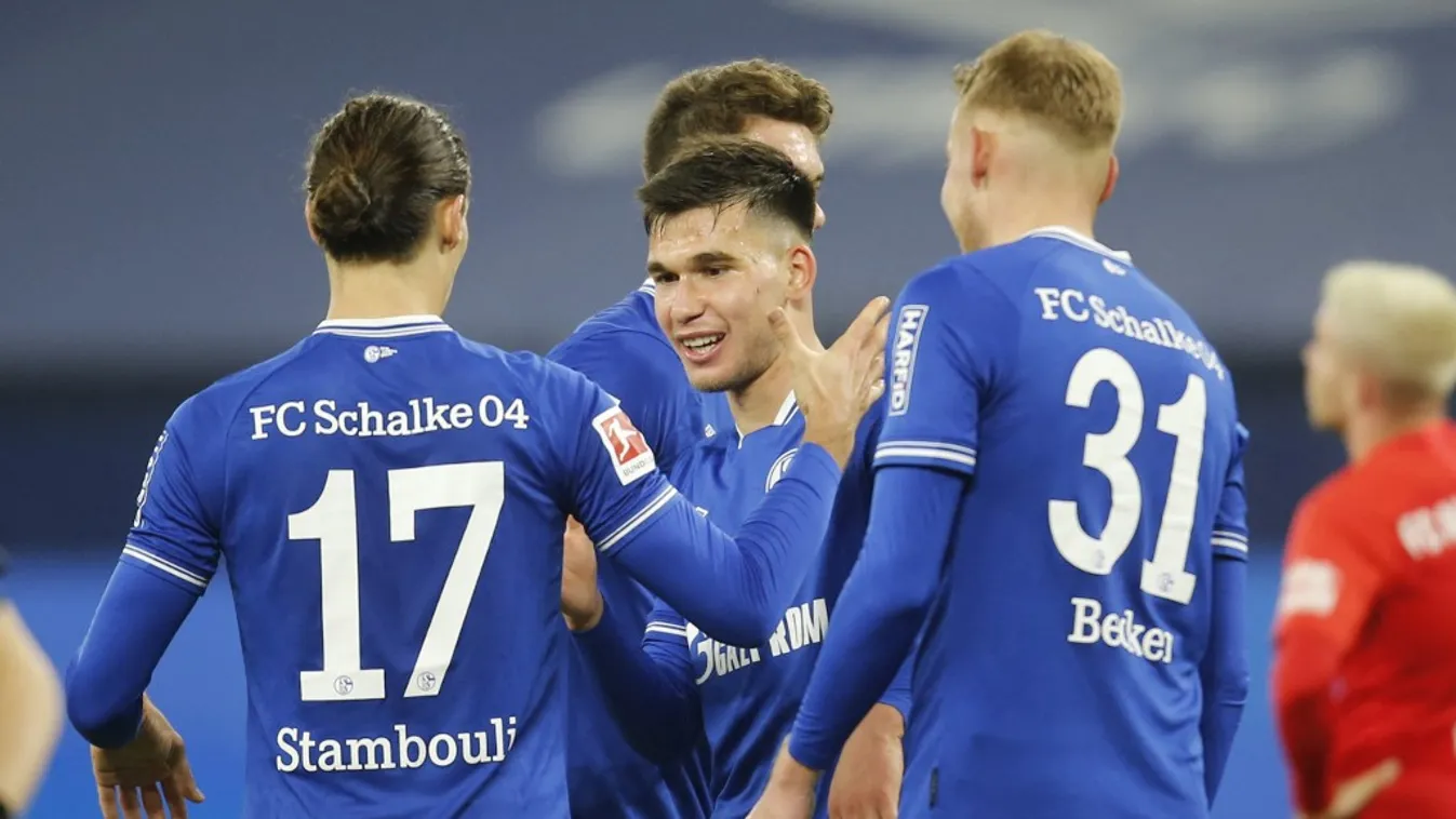 Football: Bundesliga - day 28: Schalke 04 v Augsburg Horizontal 