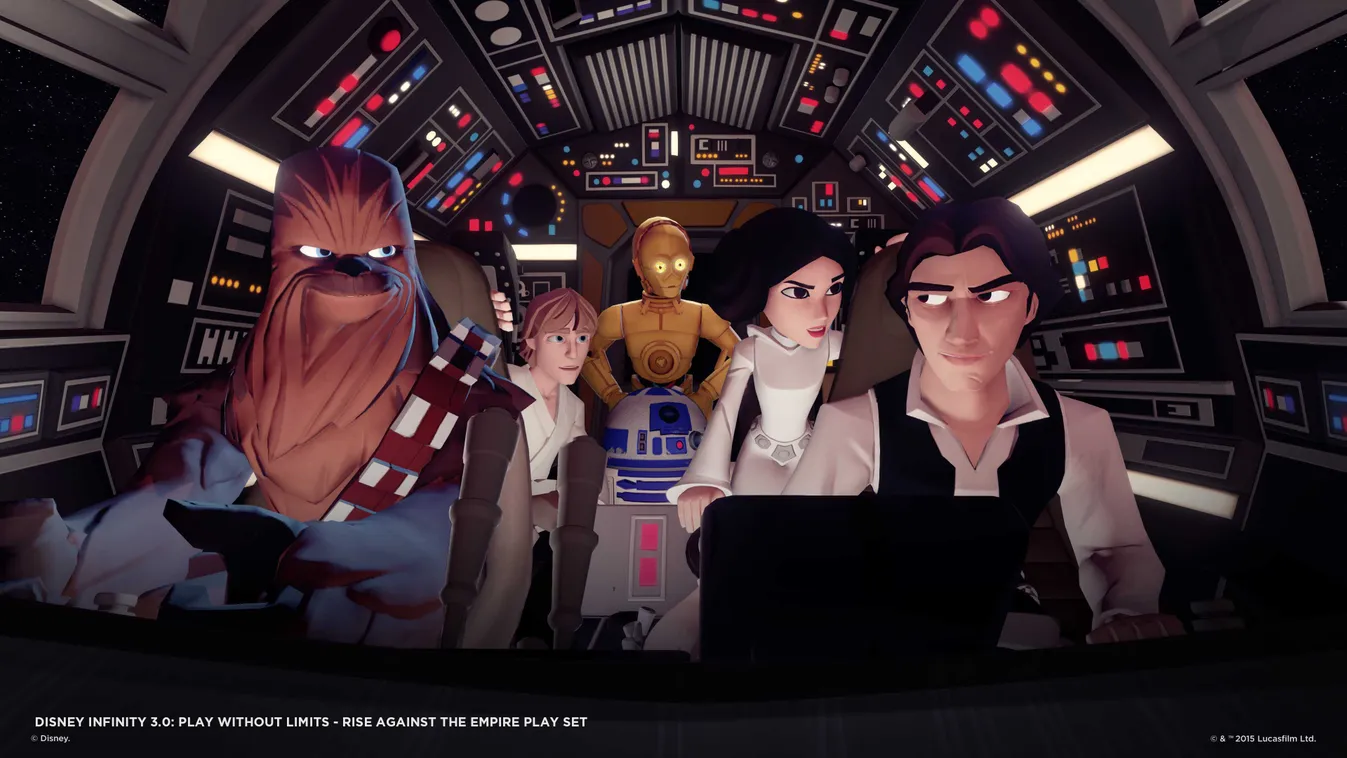 Disney Infinity 3.0, Millennium Falcon, Han, Leia, Luke 