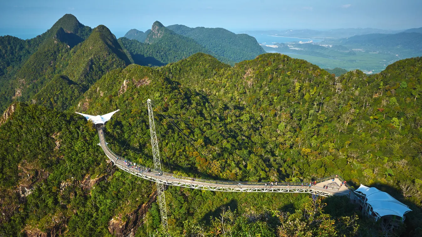 MALAJZIA, LANGKAWI SKY BRIDGE, függőhíd, híd, kilátó, maláj, magas, magasság, látványosság, LANGKAWI 