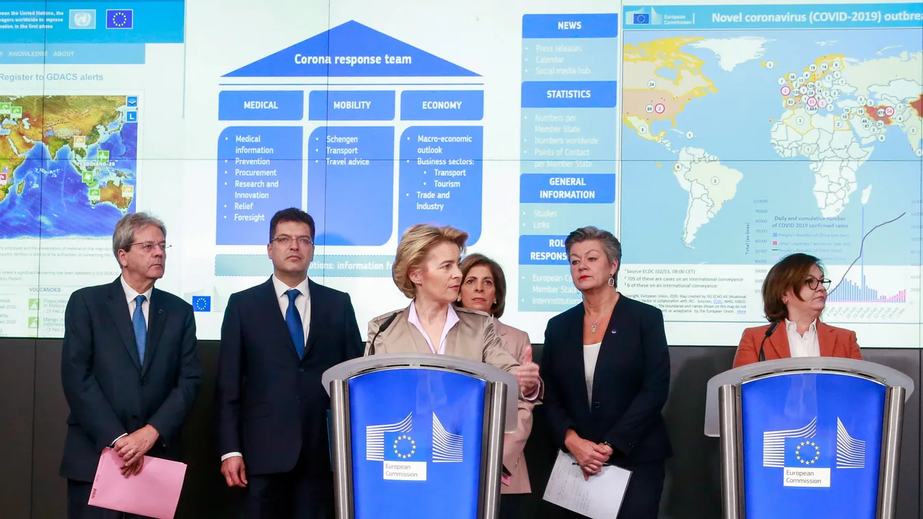 GENTILONI, Paolo; VON DER LEYEN, Ursula; VALEAN, Adina; JOHANSSON, Ylva; LENARCIC, Janez; KIRIAKÍDISZ, Sztella 