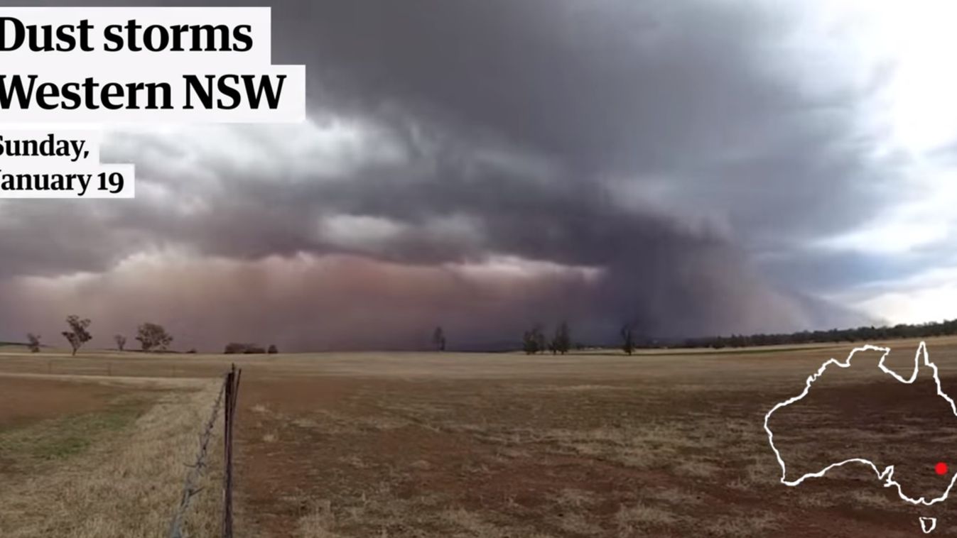 Ausztrália természeti csapások videó The Guardian 