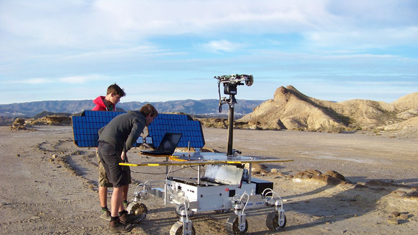 A szimuláció során használt teszt rover 