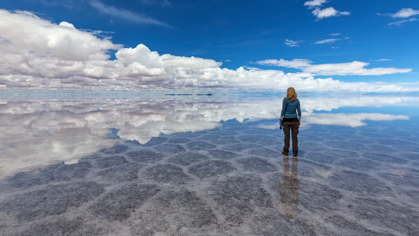 Salar de Uyuni, Sósivatag, Bolívia, sómező, 