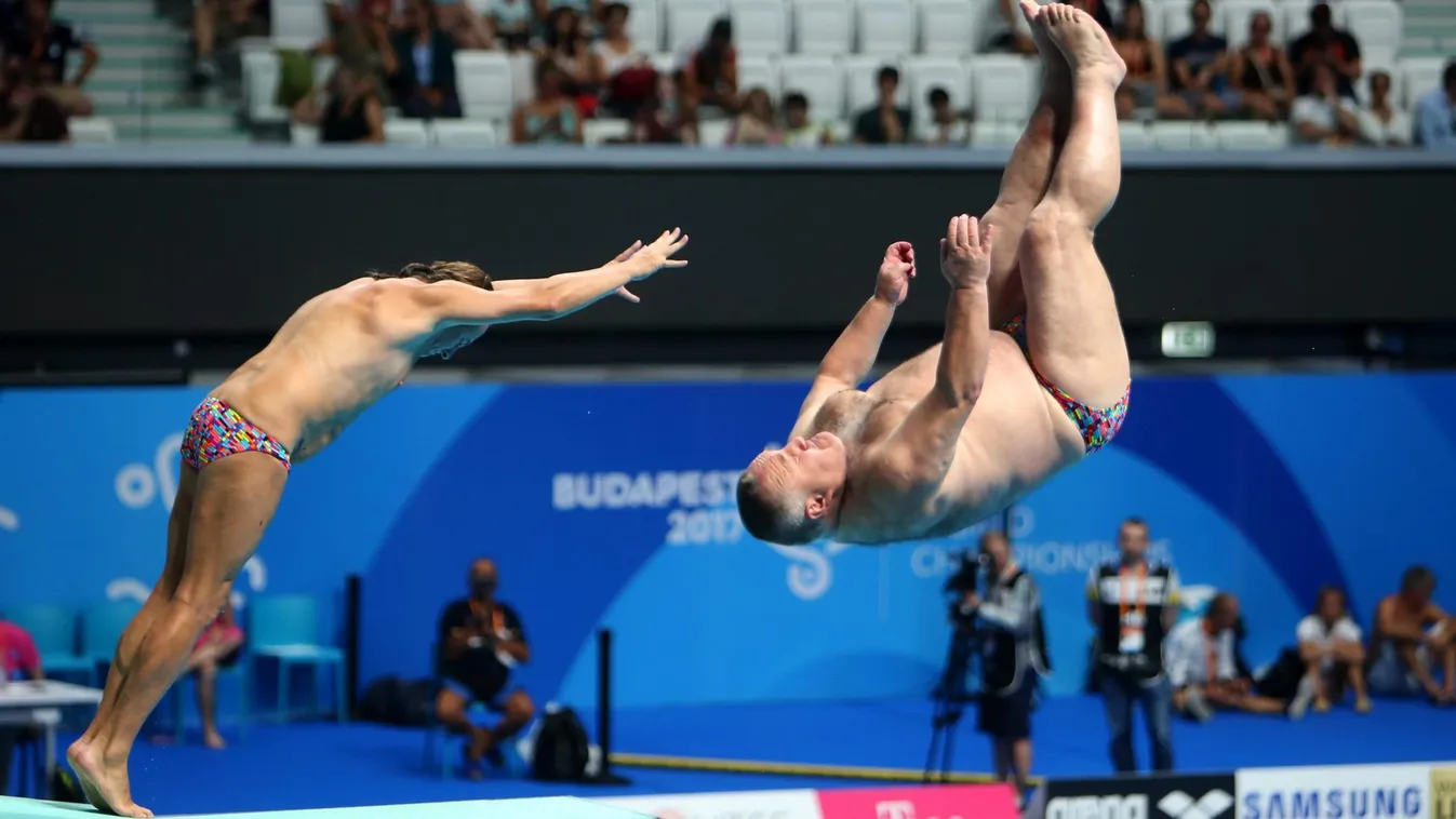 100+ férfi szinkron 3 méteres műugrás a FINA Masters VB-n, FINA2017, Vizes VB 