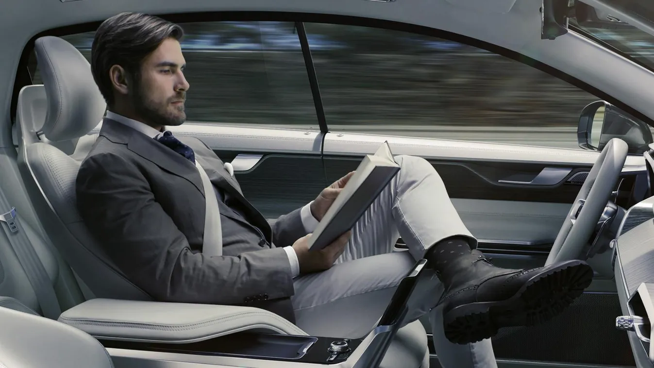 Volvo Concept 26 önvezető autó beltér 