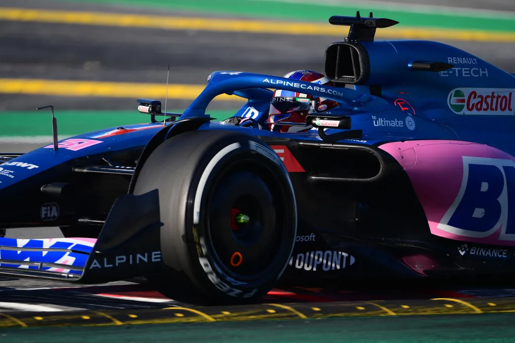 Forma-1, Barcelona tesztelés 2. nap, Fernando Alonso, Alpine 