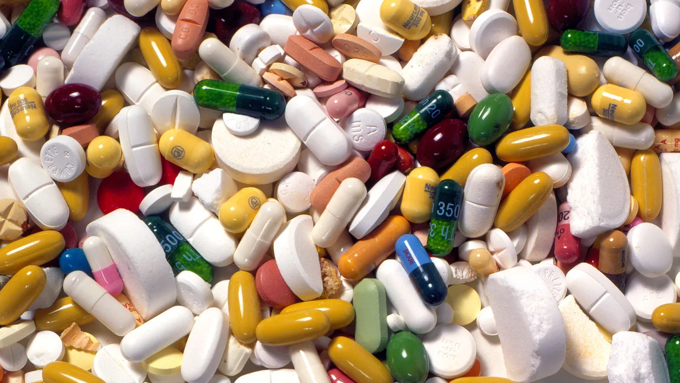 gyógyszerek, pirulák, fogyókúrás gyógyszerek, diéta, étrend kiegészítők
(dpa file) - An undated picture shows medical drugs in different sizes, shapes and colours. Photo: Willi Matheisl 