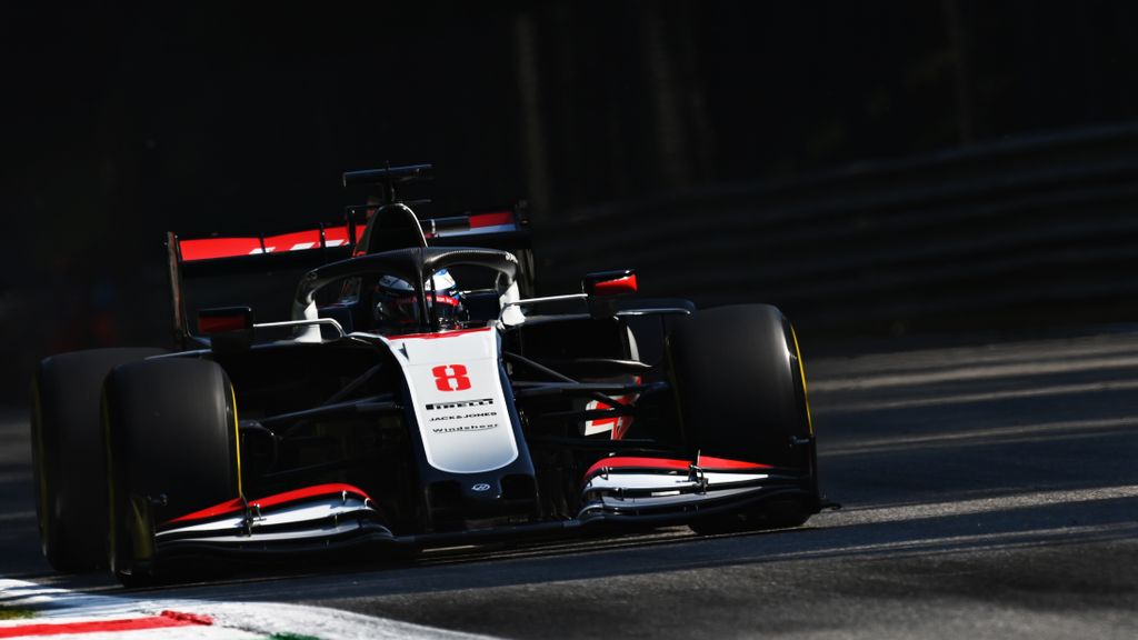 Forma-1, Romain Grosjean, Haas, Olasz Nagydíj 2020, péntek 