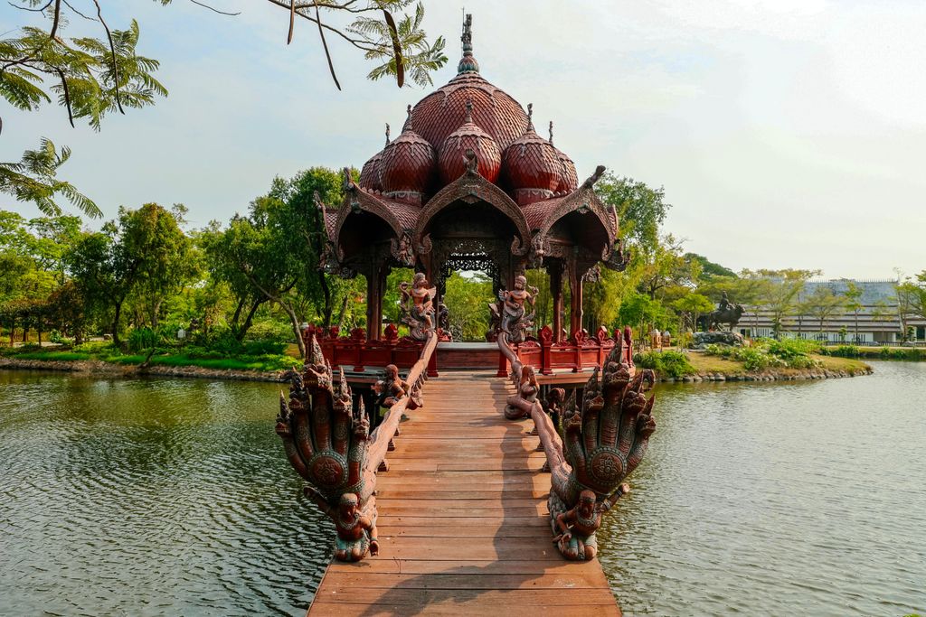 Samut Prakan, Thaiföld, Ancient Siam, múzeum, szabadtéri, 