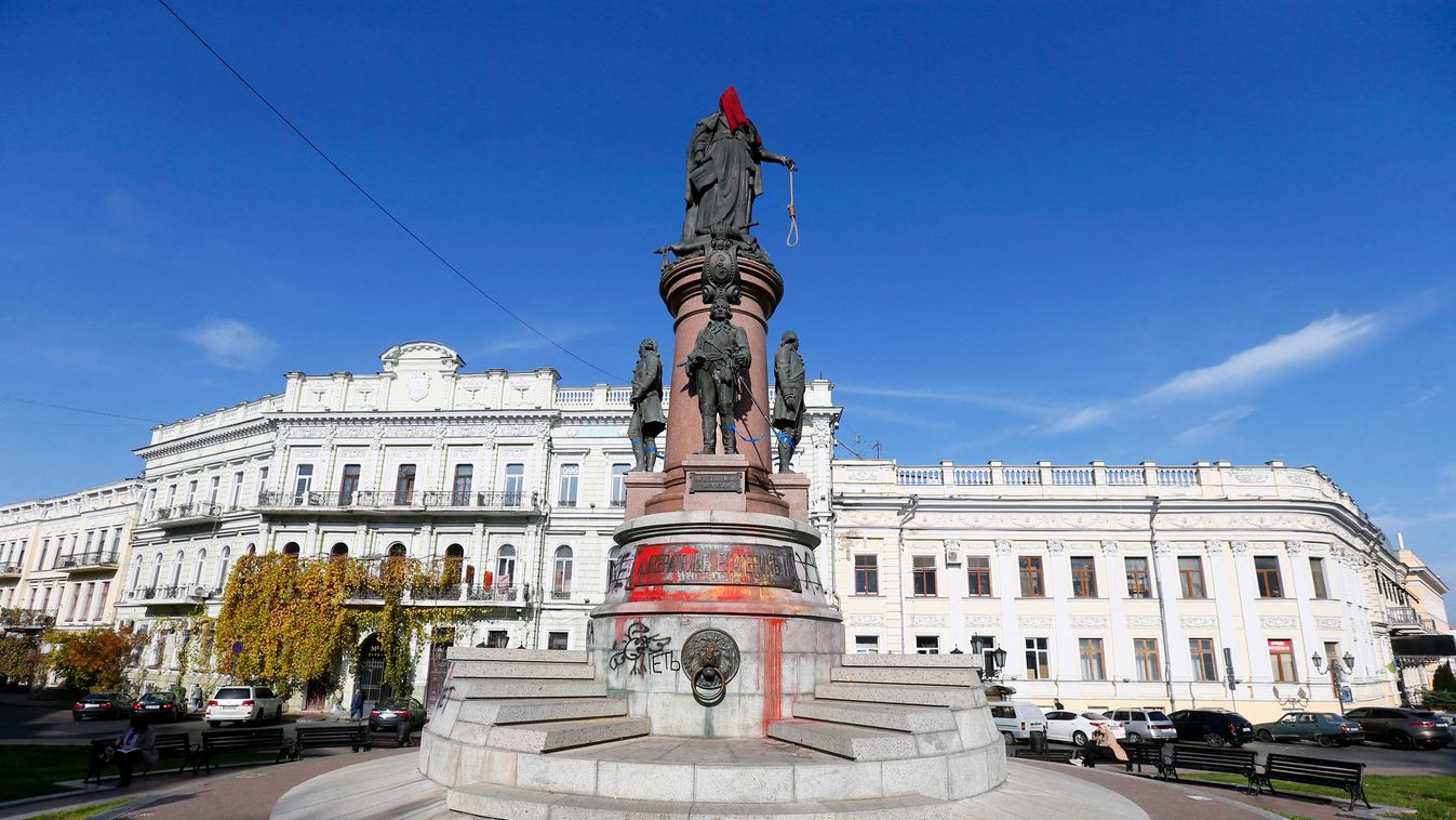 szobor, Nagy Katalin, szobor, Odessza, Odesa, Ukrajna 
