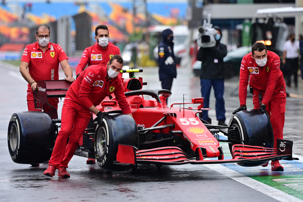 Forma-1, Carlos Sainz, Ferrari, Török Nagydíj 2021, szombat 