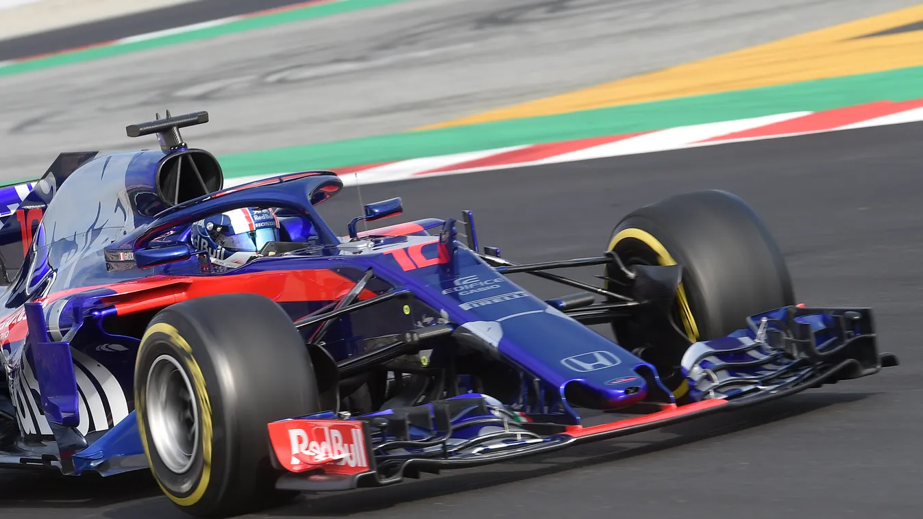 A Forma-1 előszezoni tesztje Barcelonában - 2. nap, Pierre Gasly, Scuderia Toro Rosso 