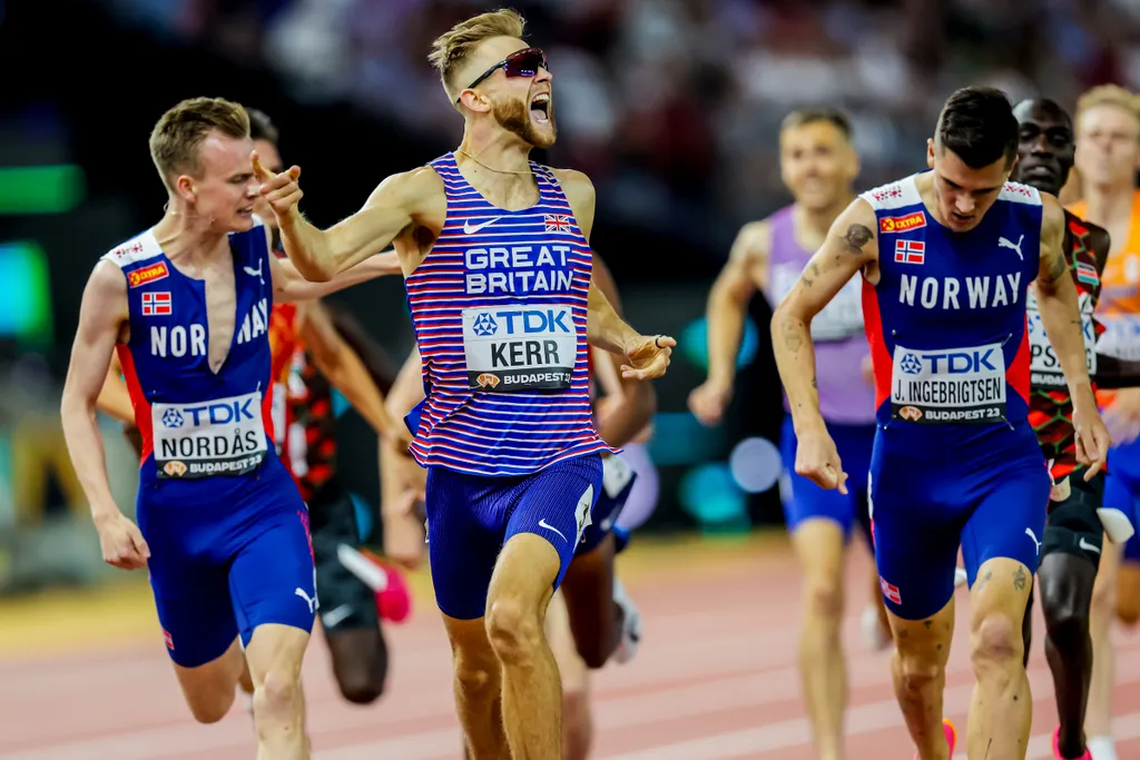 Atlétikai vb, Atlétikai Világbajnokság, World Athletics, Szabadtéri atlétikai világbajnokság, Budapest, 2023. 08. 23., férfi, 1500 m, döntő, Josh Kerr 