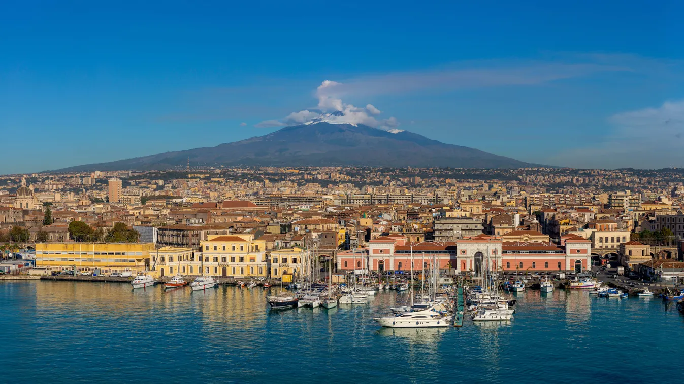 Etna vulkán Olaszország Szicília 