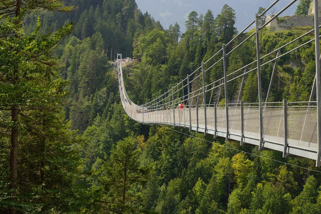 HIGHLINE 179, füddőhíd, gyalogos, híd, Ausztria, Tirol 