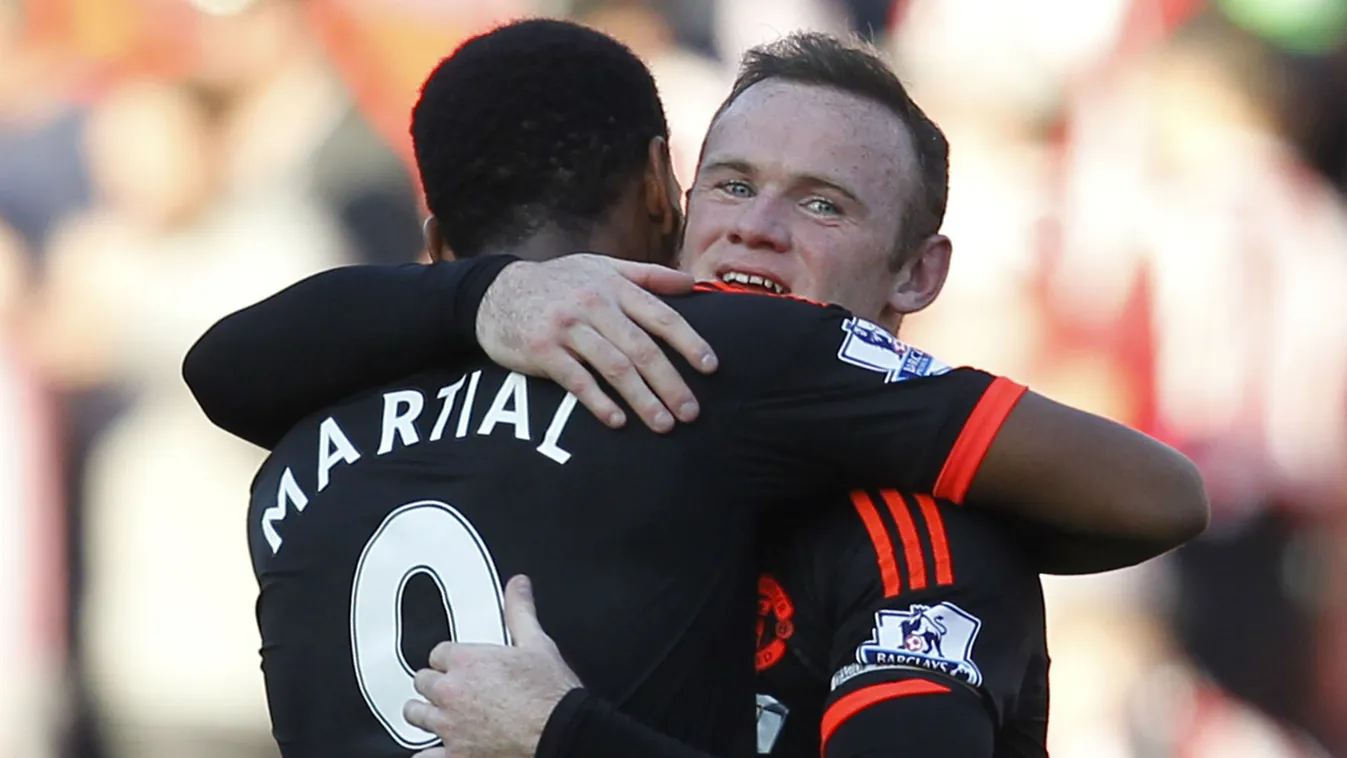 Anthony Martial, Wayne Rooney, foci, Manchester United 