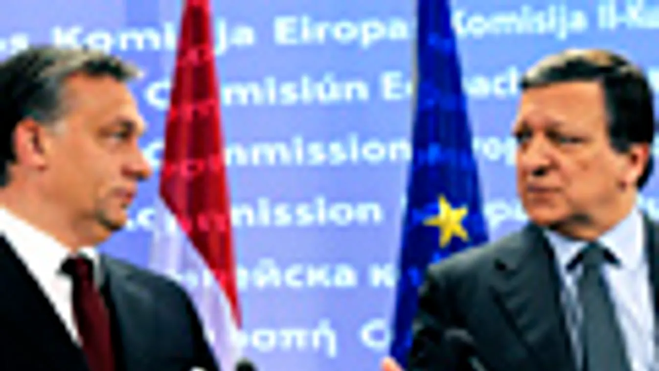 Orbán Barrosoval egyeztet a sárgacsekk-adóról, Brüsszel, 2010