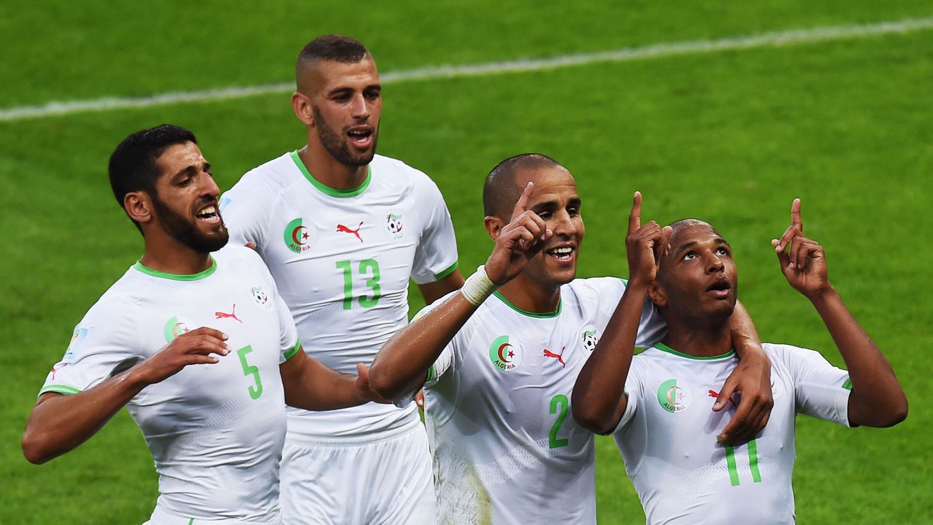 dél-korea - algéria, vb 2014, h-csoport, gól, gólöröm, Yacine Brahimi 