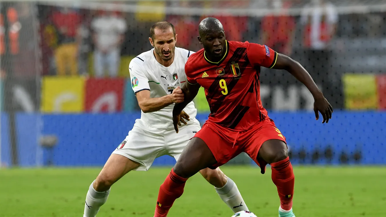 Belgium - Olaszország, Foci EB, labdarúgó Európa-bajnokság, Euro 2020, labdarúgás, negyeddöntő, Allianz Arena, München, 2021.07.02. 