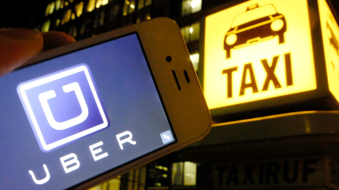 Taxi competitor UBER TAXI cab uber signs SQUARE FORMAT 