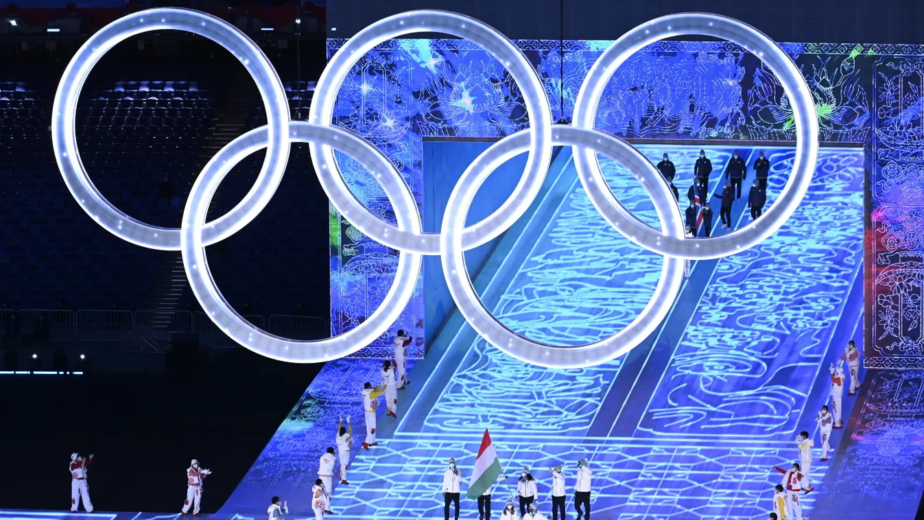 2022, Peking, téli olimpia, nyitóünnepség, TÓTH Zita; KÉKESI Márton 