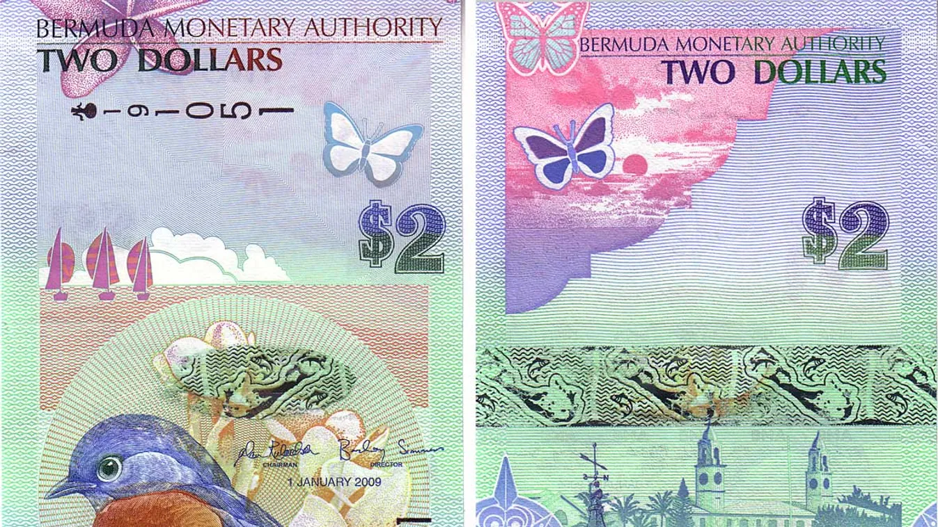 bankjegy, pénz, valuta, Bermuda, dollár 