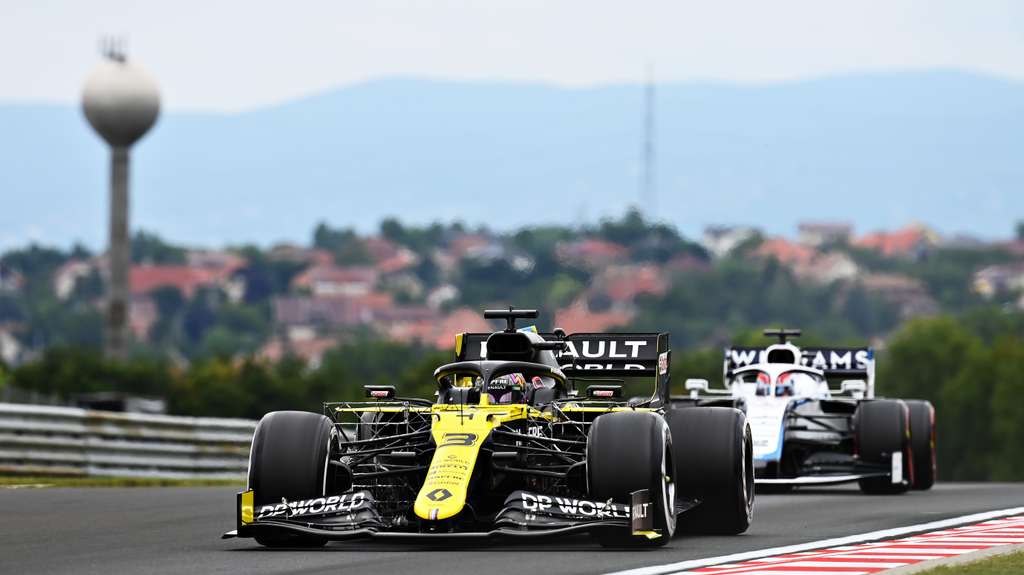 Forma-1, Daniel Ricciardo, George Russell, Renault, Williams, Magyar Nagydíj 2020, péntek 