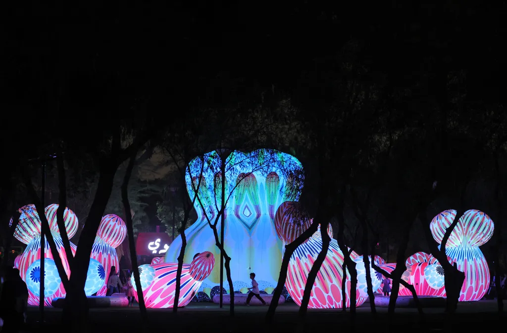 Színes világító installációk 
 Horizontal FESTIVAL OF LIGHTS 