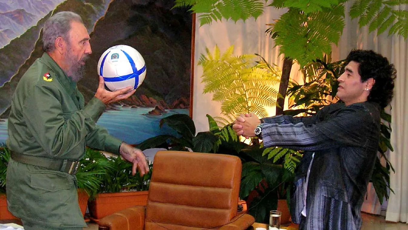 diktátor spanok,Diego Maradona és Fidel Castro