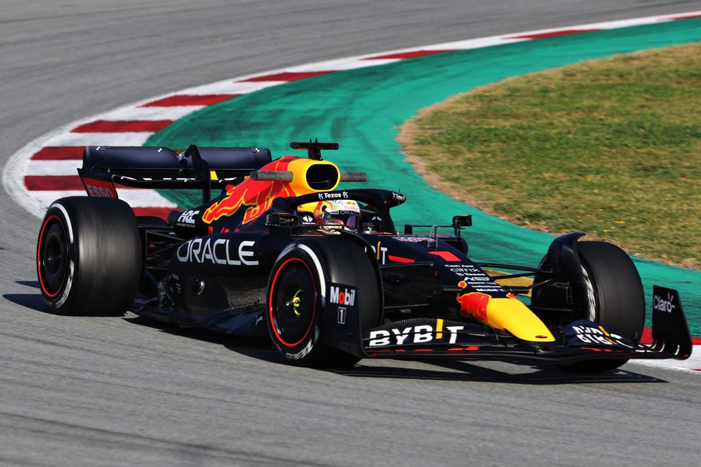 Forma-1, Max Verstappen, Red Bull, Barcelona teszt 2022, 1. nap 