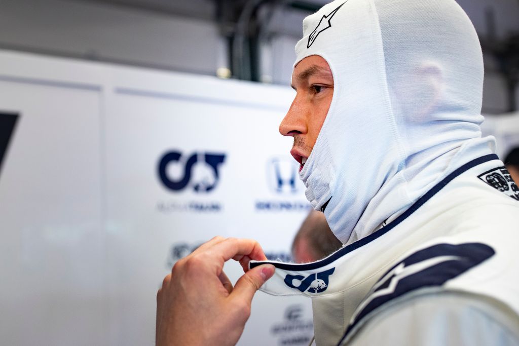 Danil Kvyat Danil Kvyat of Russia and Scuderia AlphaTauri prepares for a drive during the filming day in Misano, Italy on February 15, 2020 