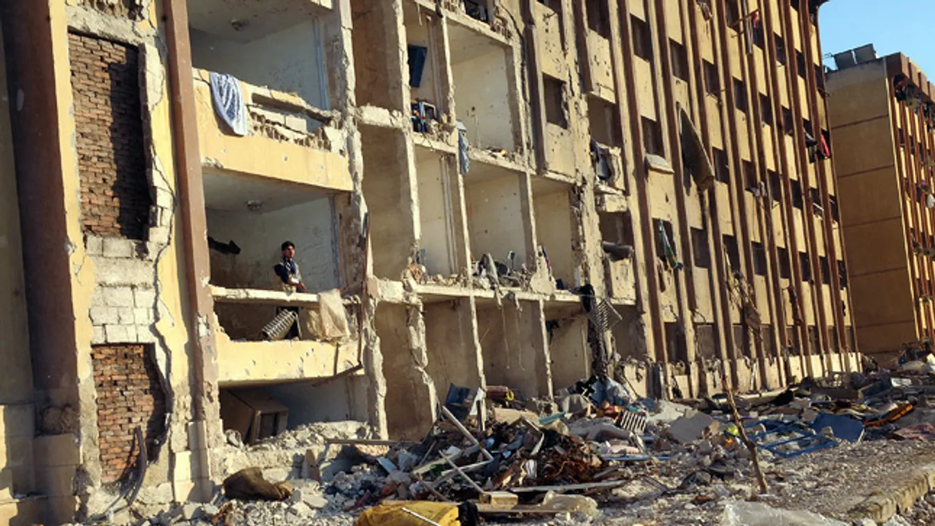 Szíria, Aleppo, merénylet az egyetemen, robbantás 