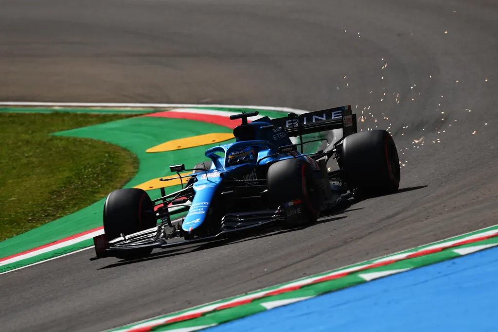 Forma-1, Fernando Alonso, Alpine, Emilia Romagna Nagydíj 2021, péntek 