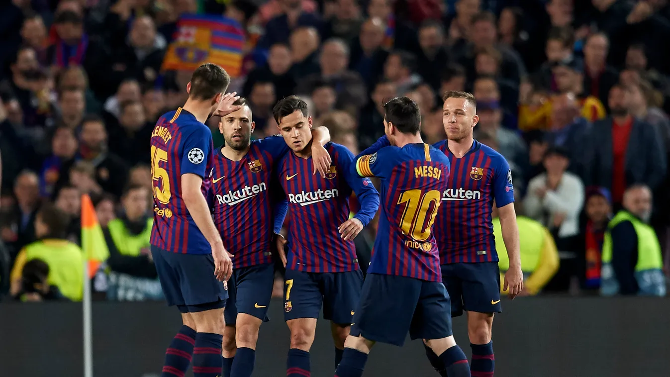 FC Barcelona v Manchester United - UEFA Champions League Quarter Final: Second Leg UEFA CHAMPIONS LEAGUE Quarter Final FC Barcelona Manchester United Camp Nou Spain Coutinho 