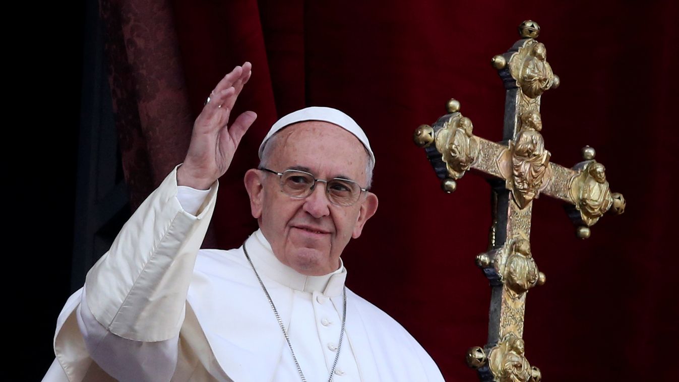 Ferenc pápa 2016. december 25-én 