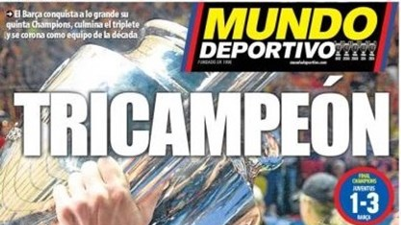 barcelona juventus Bajnokok ligája döntő sajtóvisszhang 