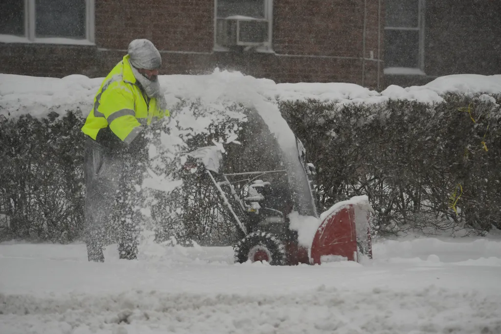 hóvihar az Egyesült Államokban 2022.01.29. Snowfall in New York City NurPhoto General news Weather January 29 2022 29th January 2022 Snowfall Horizontal 