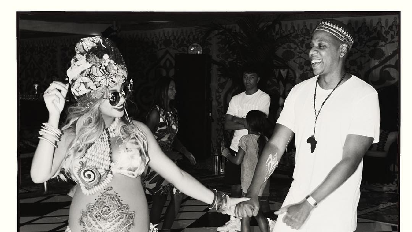 Beyoncé, terhes, fotó, henna, hennafestés, 