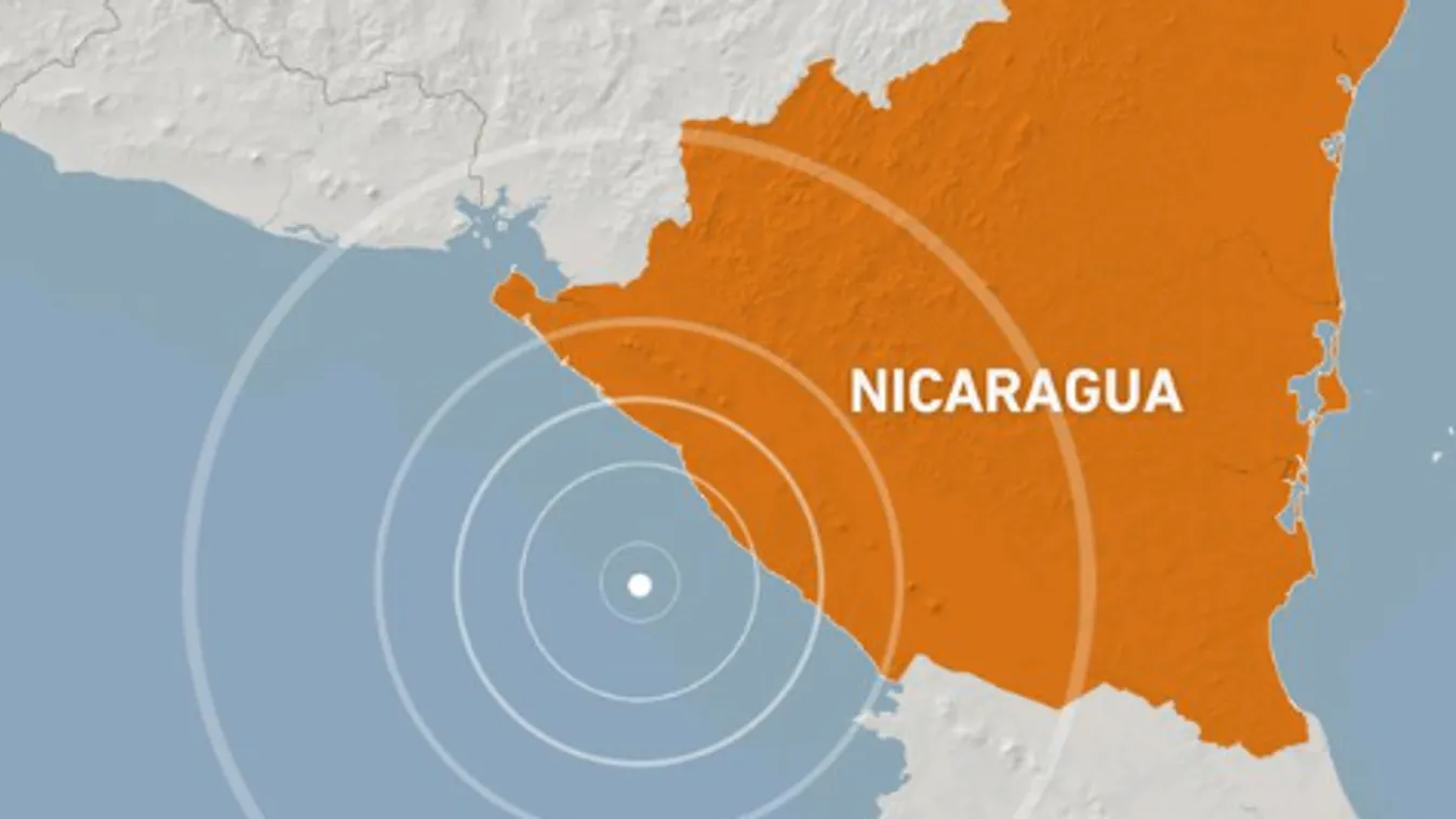 erős földrengés Nicaragua Közép-Amerika 