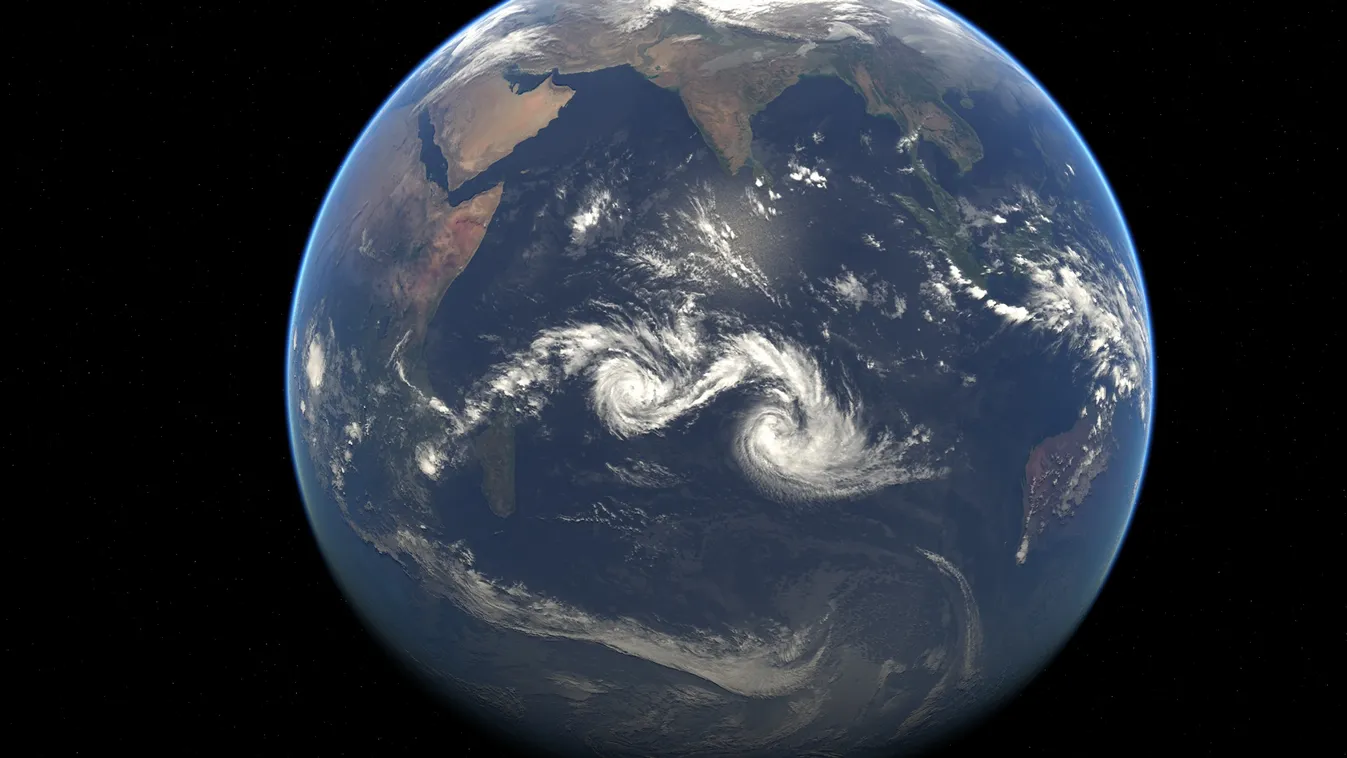 Eunice, Diamondra, trópusi ciklon, műholdkép 