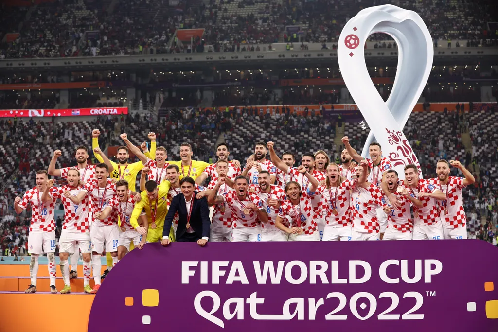 2022-es labdarúgó-világbajnokság, 2022-es katari FIFA-világbajnokság, Katar, labdarúgás, futball, foci-vb, focivb2022, Bronzmérkőzés, Horvátország-Marokkó, Horvátország, Marokkó, 2022.12.17. 