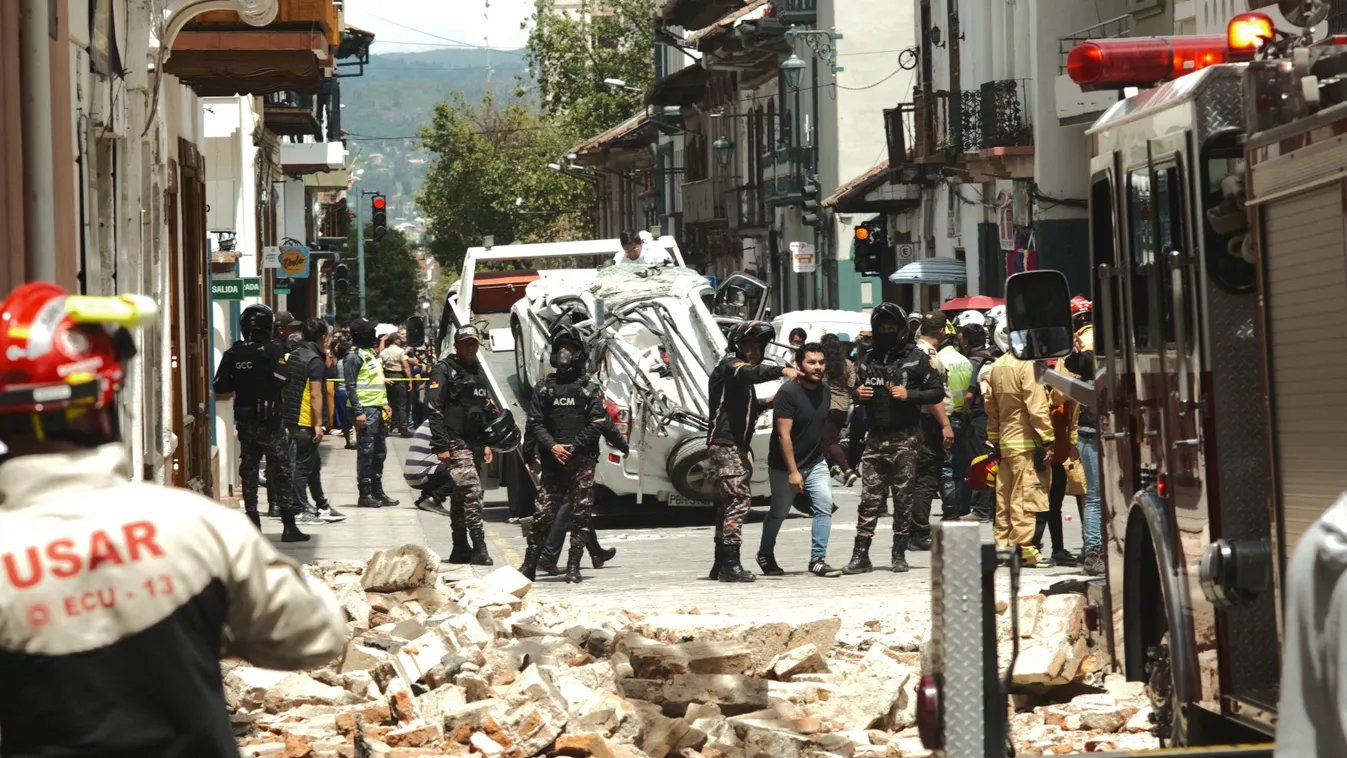 földrengés, ecuador, 6.8-as erősségű földrengés, 2023. 03. 18., Machala, Puerto Bolivar 