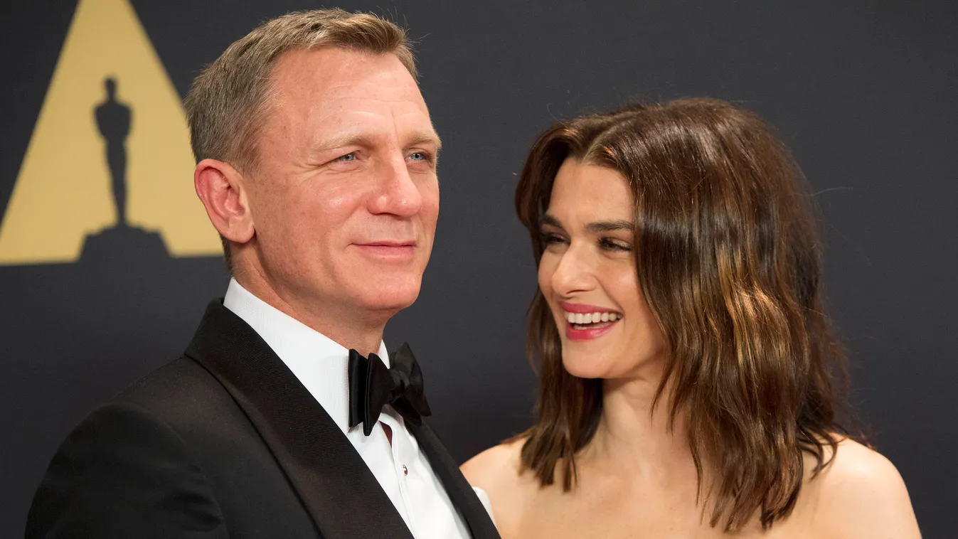 Daniel Craig és felesége, Rachel Weisz 2015. november 14-én 