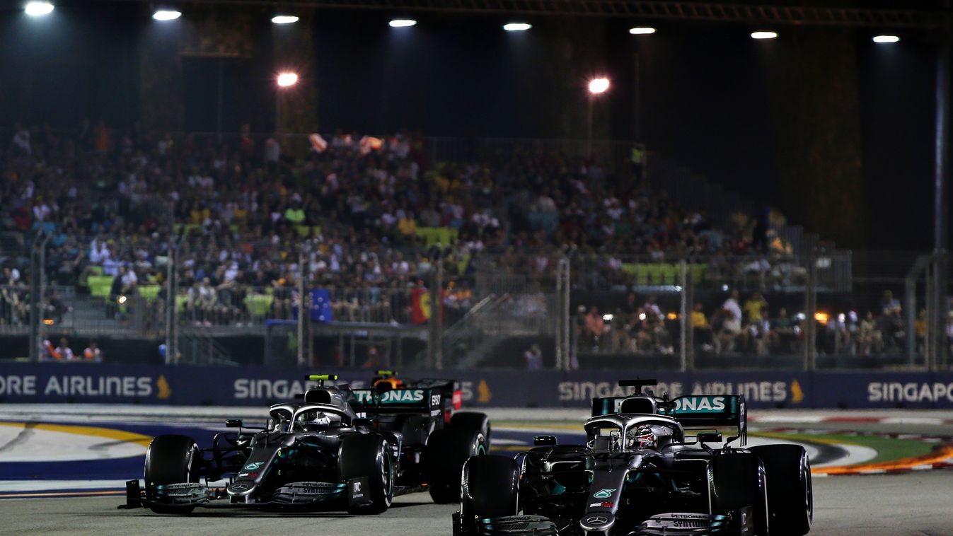 Forma-1, Lewis Hamilton, Valtteri Bottas, Mercedes-AMG Petronas, Szingapúri Nagydíj 