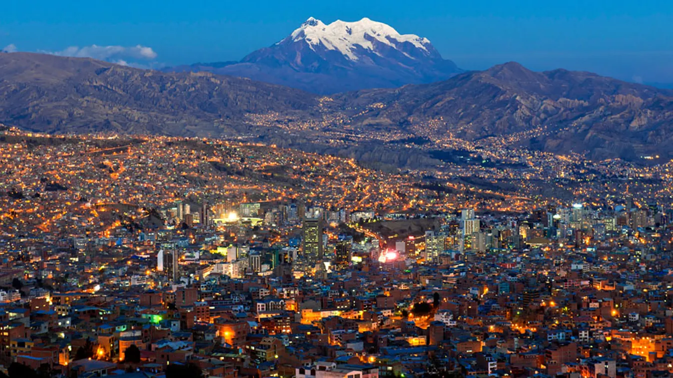 La Paz, Bolívia, látkép 