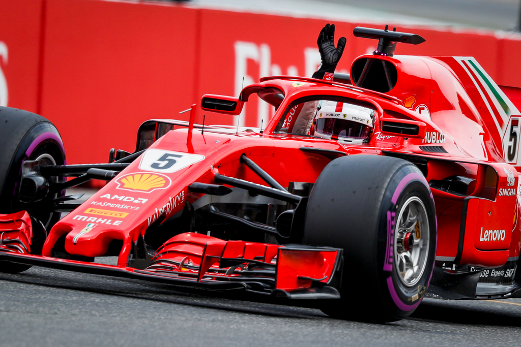 A Forma-1-es Német Nagydíj szombati napja, Sebastian Vettel, Scuderia Ferrari 