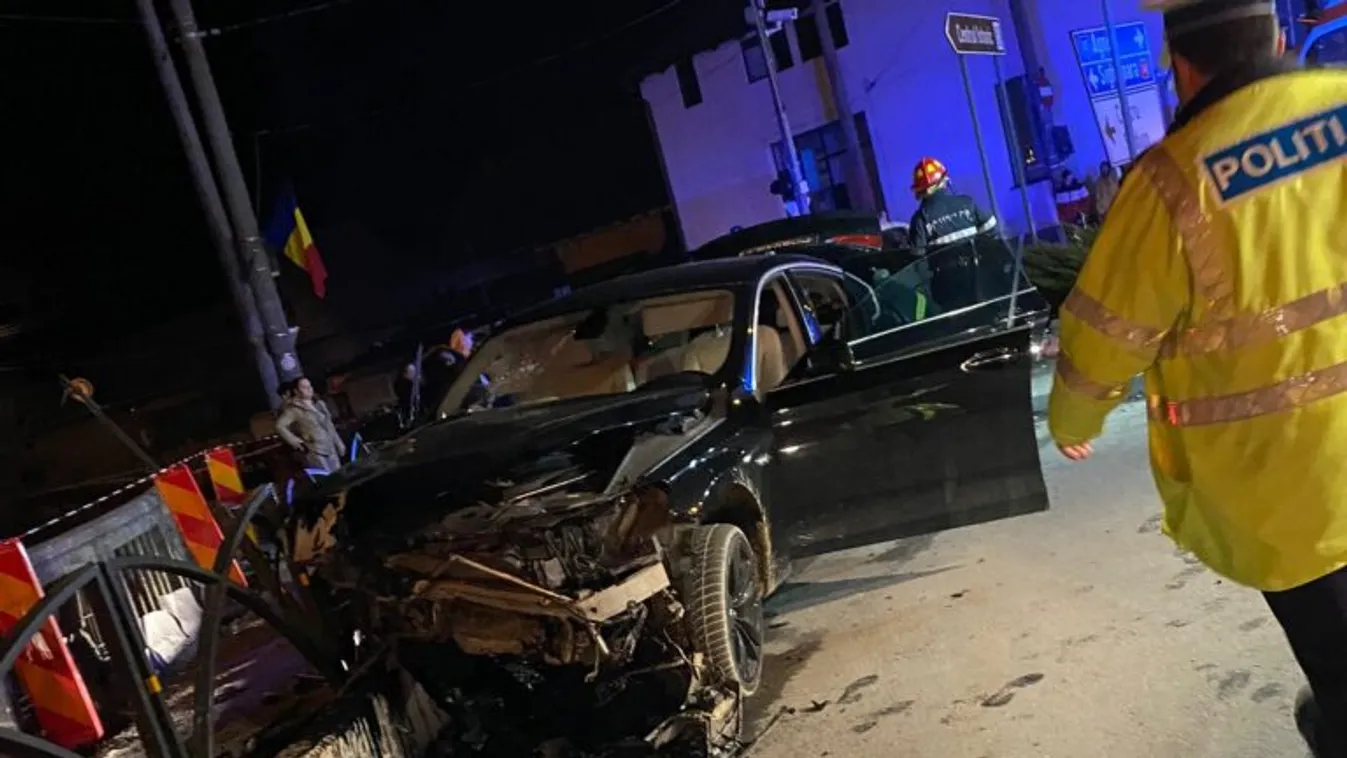 Románia Medgyes súlyos autóbaleset sérültek 
